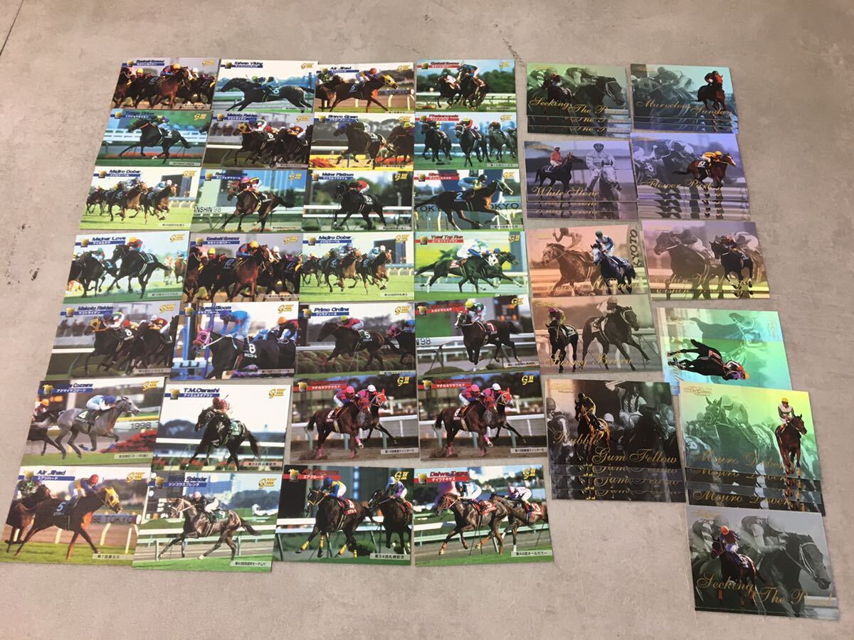 m0411-31* horse racing *. hand card *98gⅠ/*98gⅡ/*98the Classic/*98 heaven ../*98 gⅢ/*99GⅠ/2000GⅡ/2001 GⅢ etc. together 1000 sheets and more 