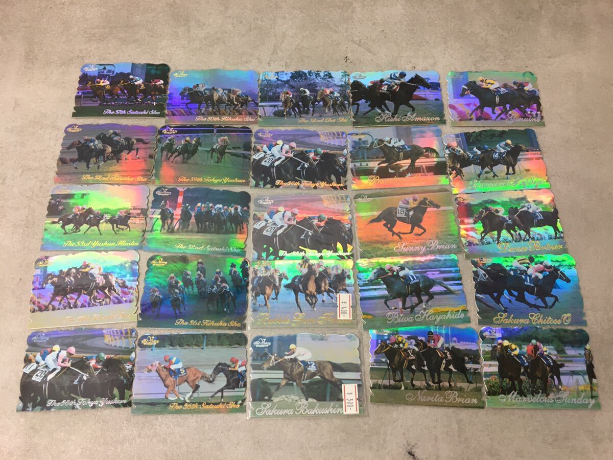 m0411-31* horse racing *. hand card *98gⅠ/*98gⅡ/*98the Classic/*98 heaven ../*98 gⅢ/*99GⅠ/2000GⅡ/2001 GⅢ etc. together 1000 sheets and more 