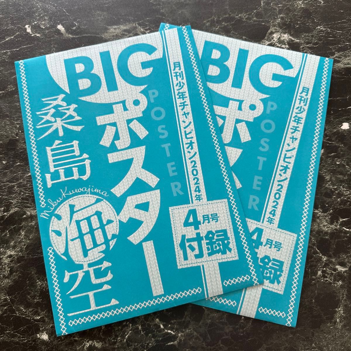 月刊少年チャンピオン　2024年4月号付録　桑島海空  BIGポスター×2