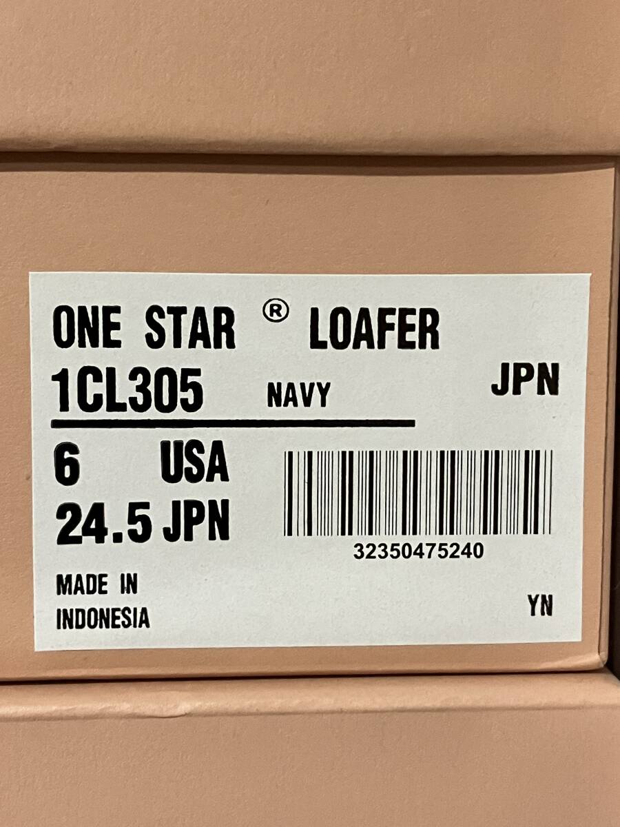 CONVERSE ADDICT ONE STAR LOAFER NAVY 24.5cm US6 コンバースアディクト ワンスターローファー 