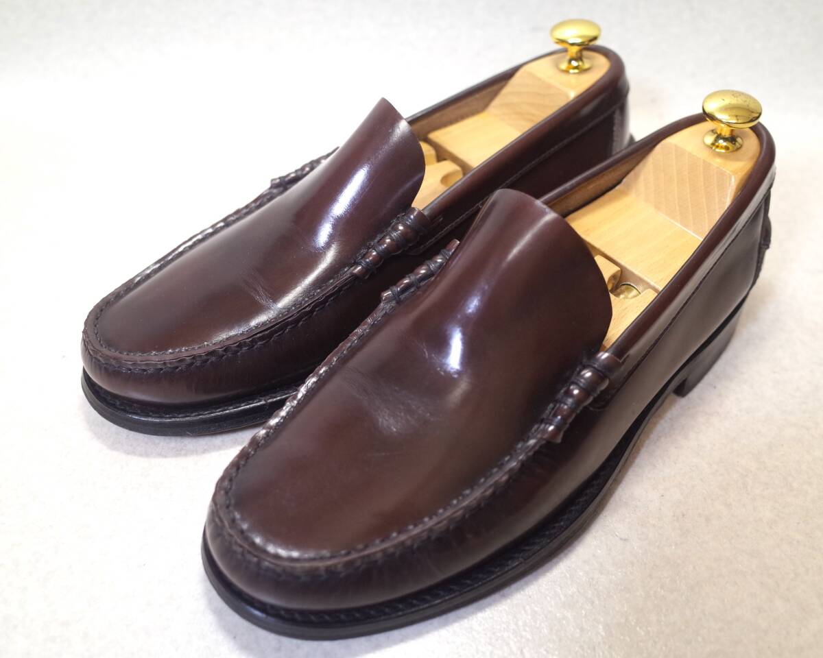 [ prompt decision price successful bid free shipping ]4093#John Wood/ John wood # Be flow ru/ moccasin / bump slip-on shoes / Loafer / handcraft /26.5cm#