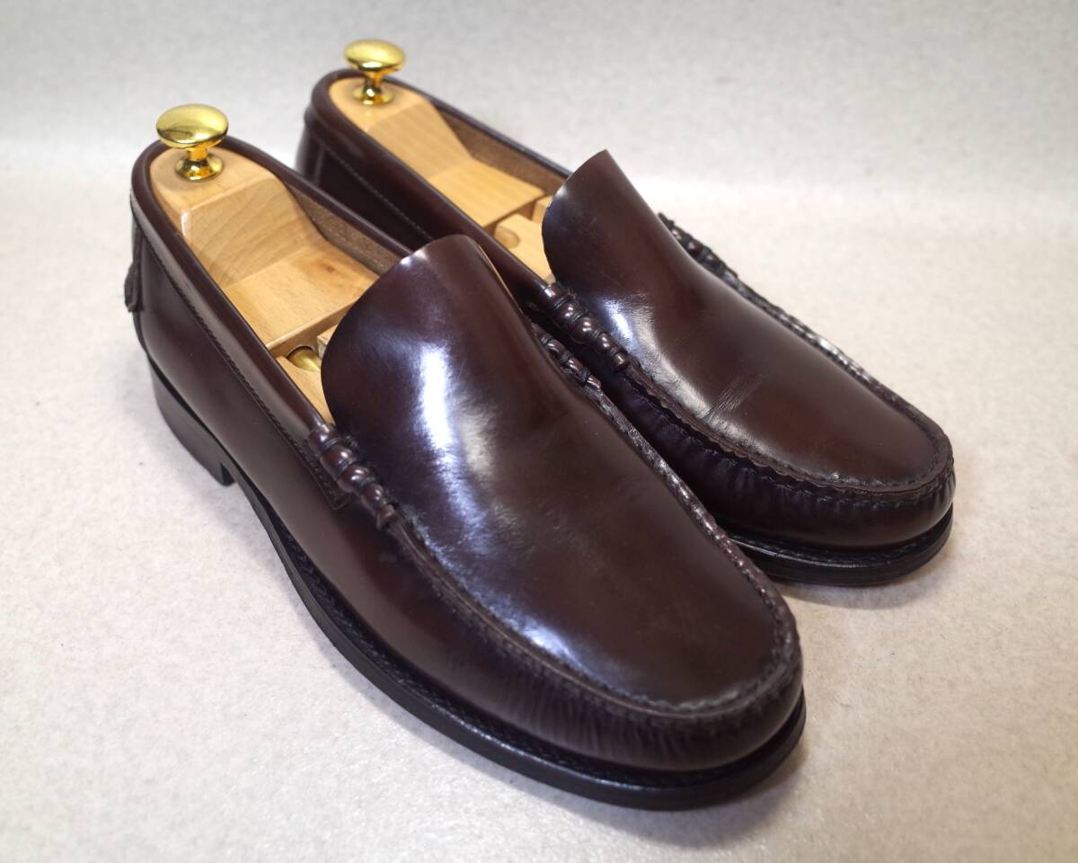 [ prompt decision price successful bid free shipping ]4093#John Wood/ John wood # Be flow ru/ moccasin / bump slip-on shoes / Loafer / handcraft /26.5cm#