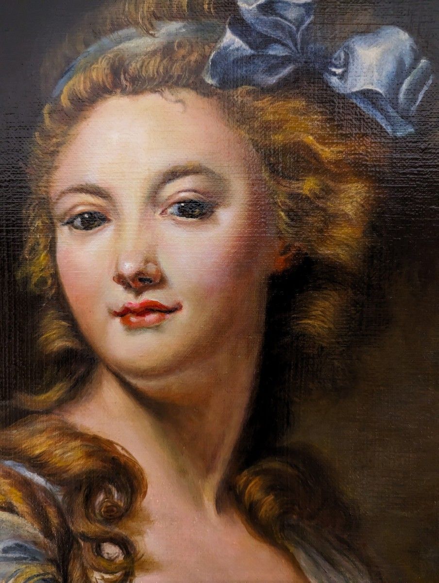 油絵人物【模写】　マリーガブリエルカペ　国立西洋美術館　美人画　肖像画　人物画 油絵 模写