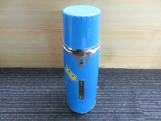 W*ZOJIRUSHI heat insulation flask pra bottle ..~. round PSE-750 blue unused goods 