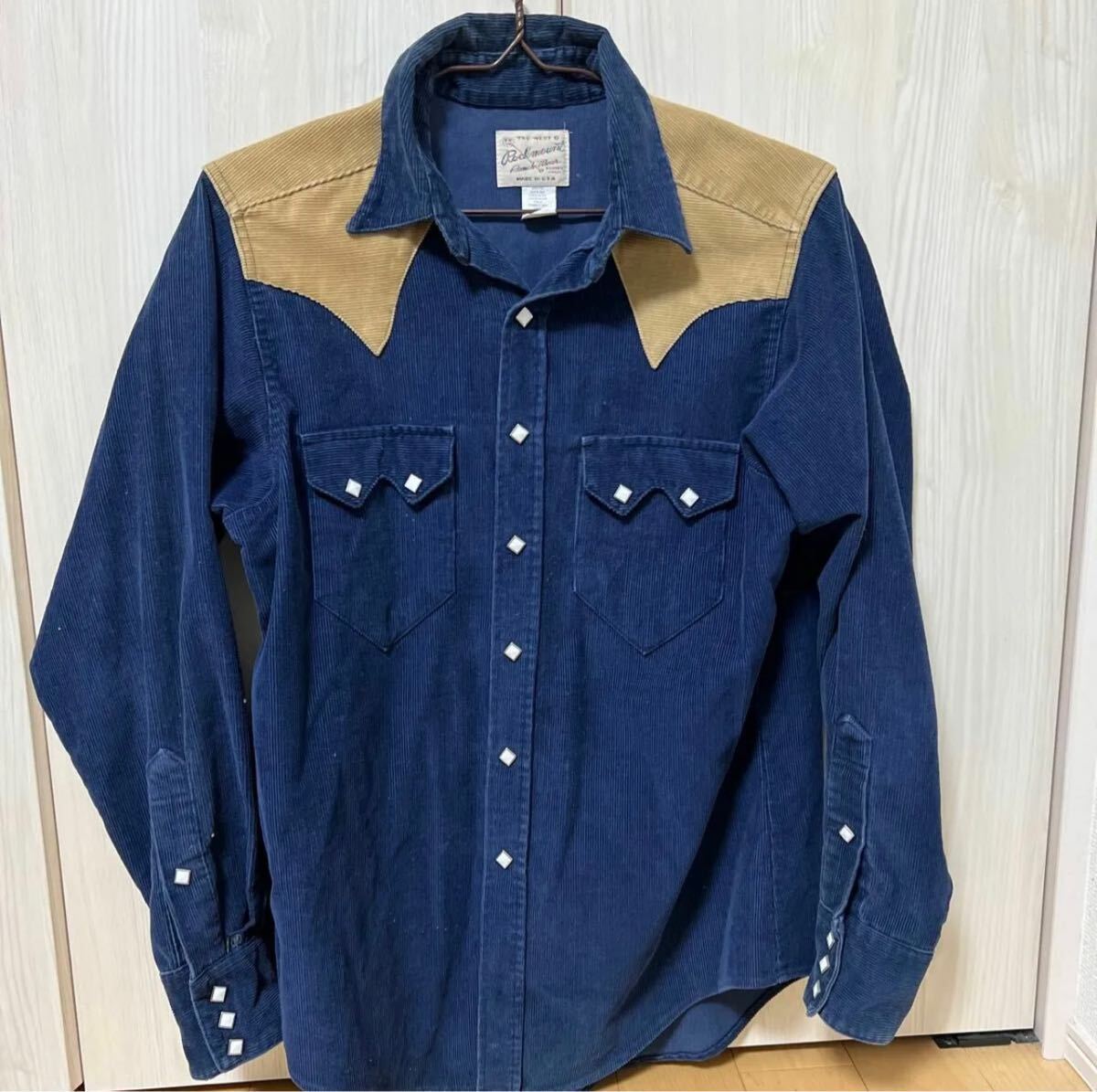 ROCKMOUNT RANCH WEAR ビンテージ1960〜70年代ウエスタンシャツ　メンズＬ相当