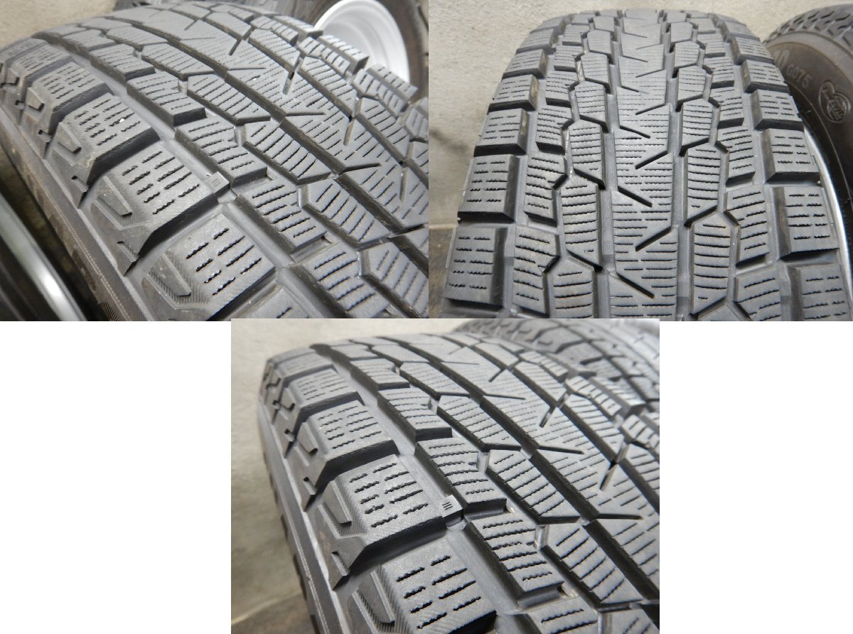 J7T7667■225/65R17 YOKOHAMA ICEGUARD G075 社外 7J 5H PCD114.3 19年★条件付送料無料★バリ溝 9分山 ハリアー エクストレイル_画像9