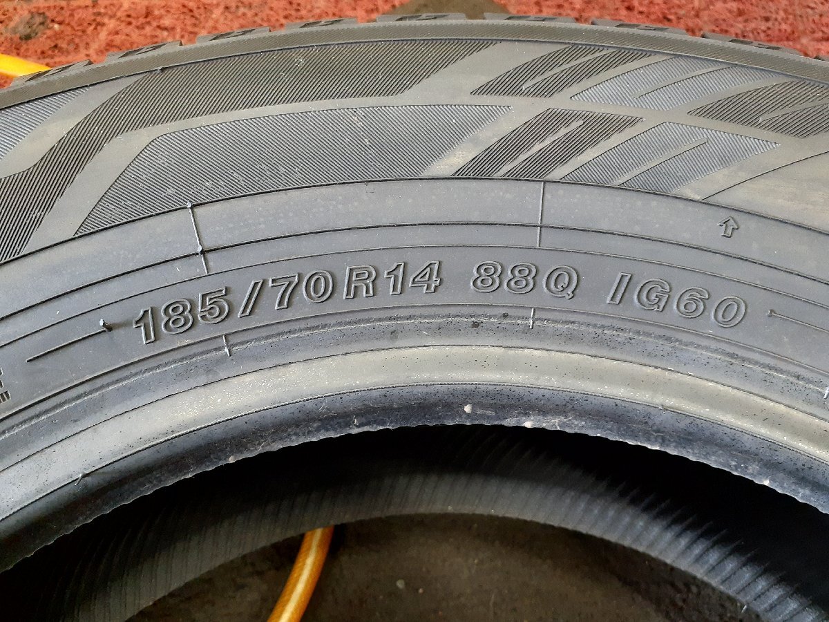 PF4122①■185/70R14 88Q　1本のみ　YOKOHAMA ICEGUARD IG60　送料無料 冬 ’22年 7.5分山 ノート フリード カローラ シビック ストリーム_画像8