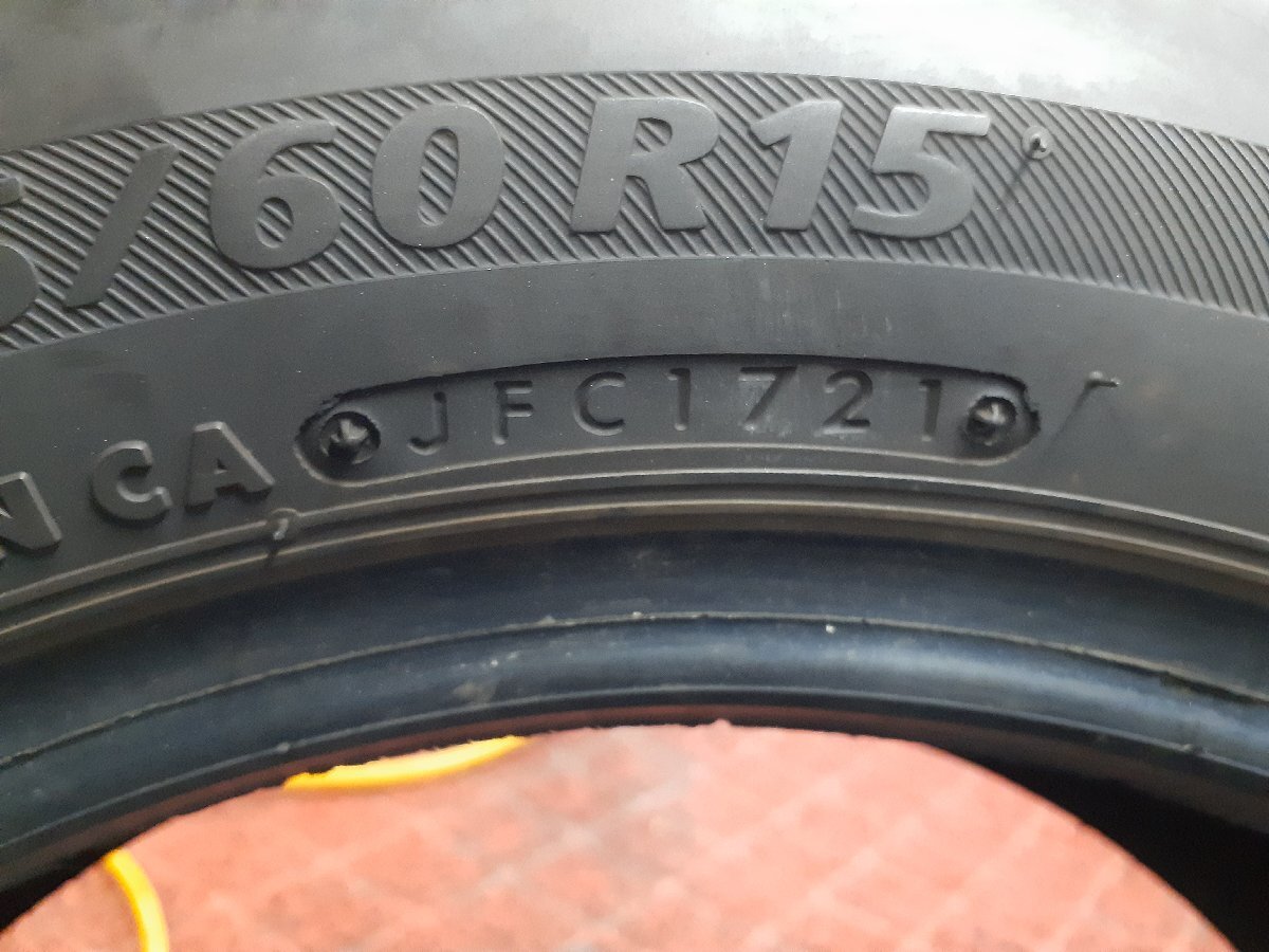 PF4124①■185/60R15 84H　1本のみ　BRIDGESTONE NEXTRY　送料無料 夏 ’21年 8.5分山 ヤリス フィット シャトル インサイト アクア_画像9