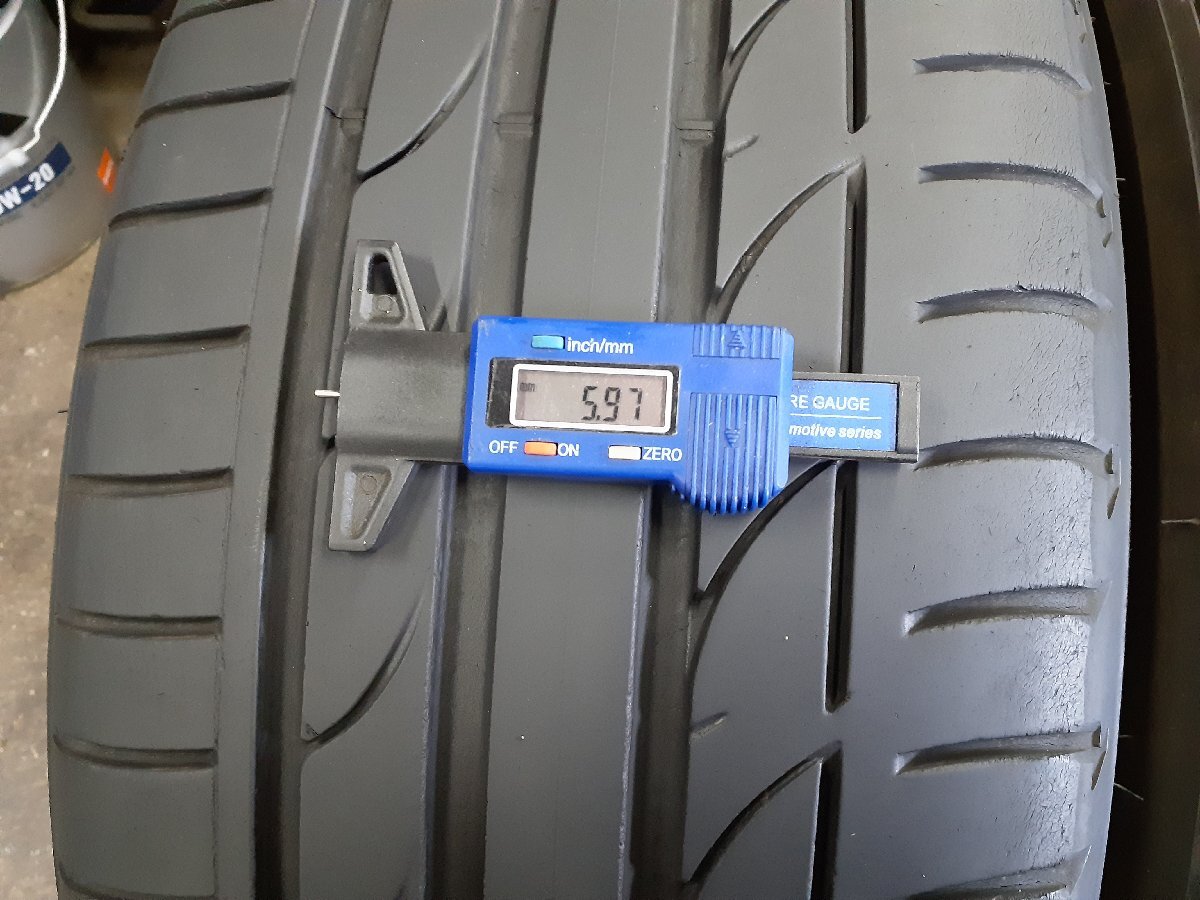 DF5455■225/40R19 93W 4本価格 BRIDGESTONE POTENZA S001 送料無料 夏 ’19年 7.5分山 RX-8 レヴォーグ ベンツ ボルボ VWの画像2