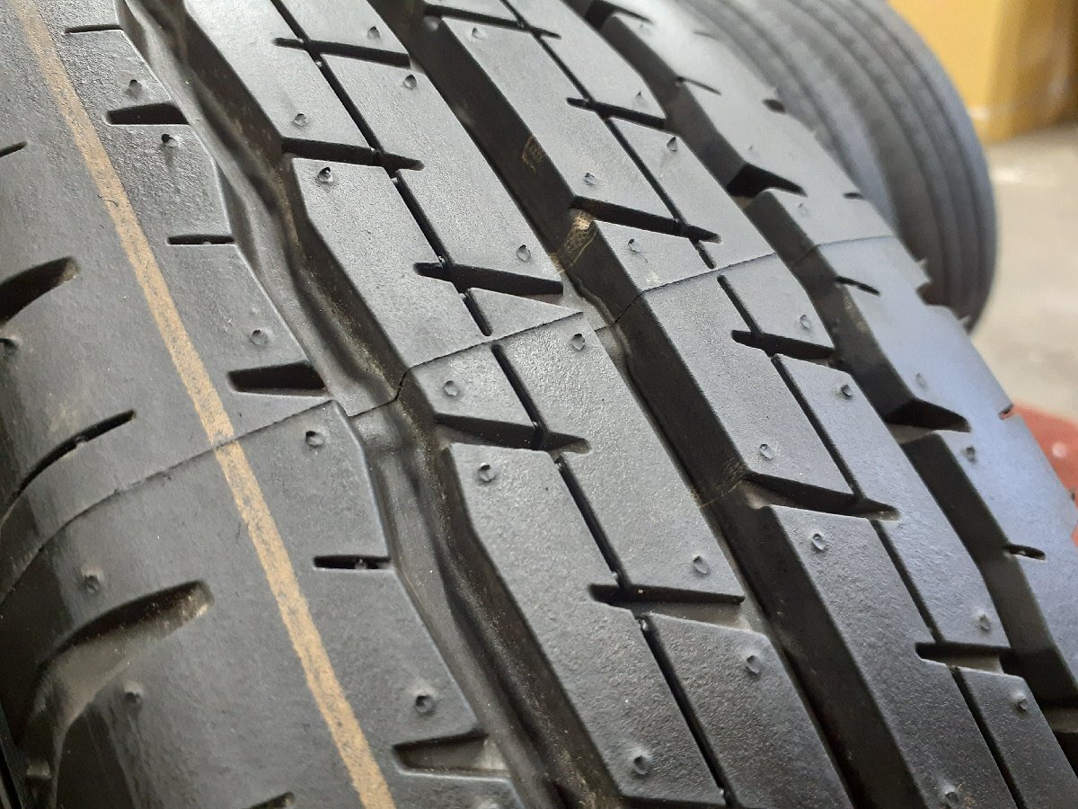 DF5475②■155/80R14 88/86N LT　2本のみ　DUNLOP SP 175L　送料無料 夏 ’18年 9.5分山 イボ付 ADバン サクシード プロボックス NV150_画像4