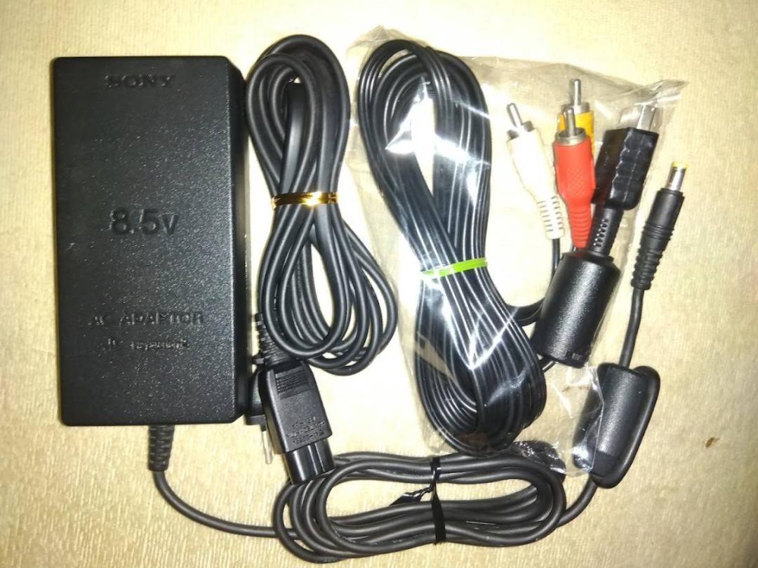 PS2専用 / 純正ACアダプター 電源ケーブル 純正AVケーブル ３点セット PlayStation2の画像1