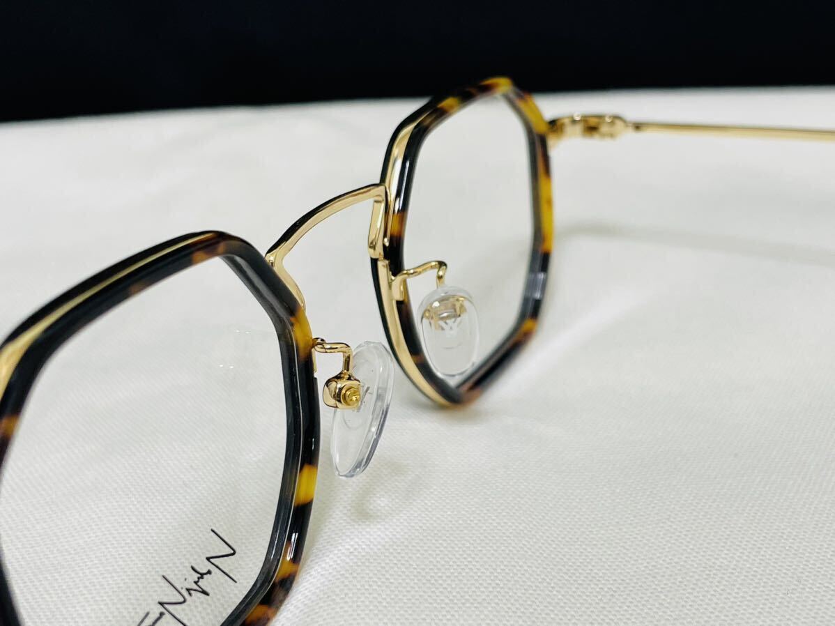 Yohji Yamamoto ヨウジ ヤマモト メガネフレーム YY1066 611 伊達眼鏡 未使用 美品 オクタゴン形 鼈甲柄 オシャレフレームの画像8