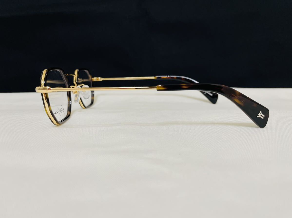 Yohji Yamamoto ヨウジ ヤマモト メガネフレーム YY1066 127 伊達眼鏡 未使用 美品 オクタゴン形 鼈甲柄 オシャレフレームの画像4
