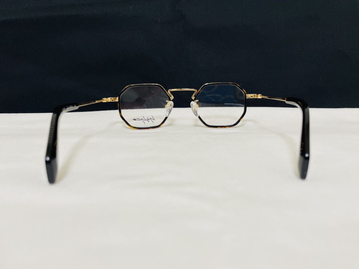 Yohji Yamamoto ヨウジ ヤマモト メガネフレーム YY1066 127 伊達眼鏡 未使用 美品 オクタゴン形 鼈甲柄 オシャレフレームの画像6