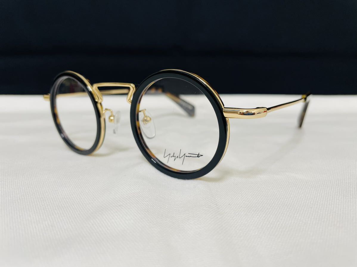 Yohji Yamamoto ヨウジ ヤマモト メガネフレーム YY1003 611 未使用 美品 伊達眼鏡 サングラス 丸メガネ 鼈甲柄の画像2