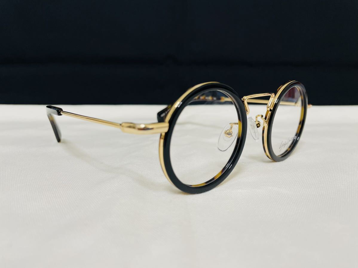 Yohji Yamamoto ヨウジ ヤマモト メガネフレーム YY1003 611 未使用 美品 伊達眼鏡 サングラス 丸メガネ 鼈甲柄の画像3