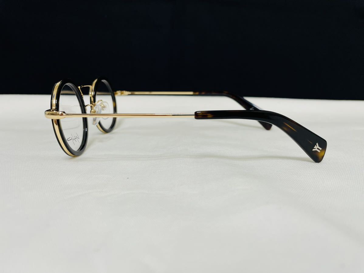 Yohji Yamamoto ヨウジ ヤマモト メガネフレーム YY1003 127 未使用 美品 伊達眼鏡 サングラス 鼈甲柄 人気 丸メガネ_画像4