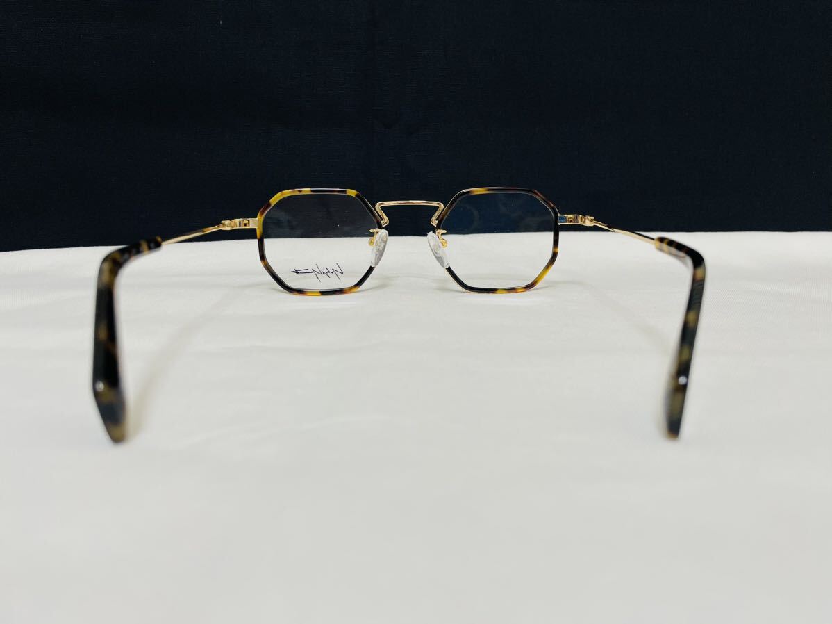 Yohji Yamamoto ヨウジ ヤマモト メガネフレーム YY1066 611 伊達眼鏡 未使用 美品 オクタゴン形 8角形の画像6
