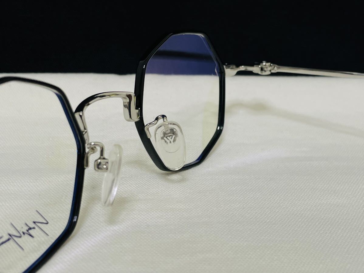 Yohji Yamamoto ヨウジ ヤマモト メガネフレーム YY1038 003 伊達眼鏡 未使用 美品 オクタゴン 8角形 人気フレームの画像7