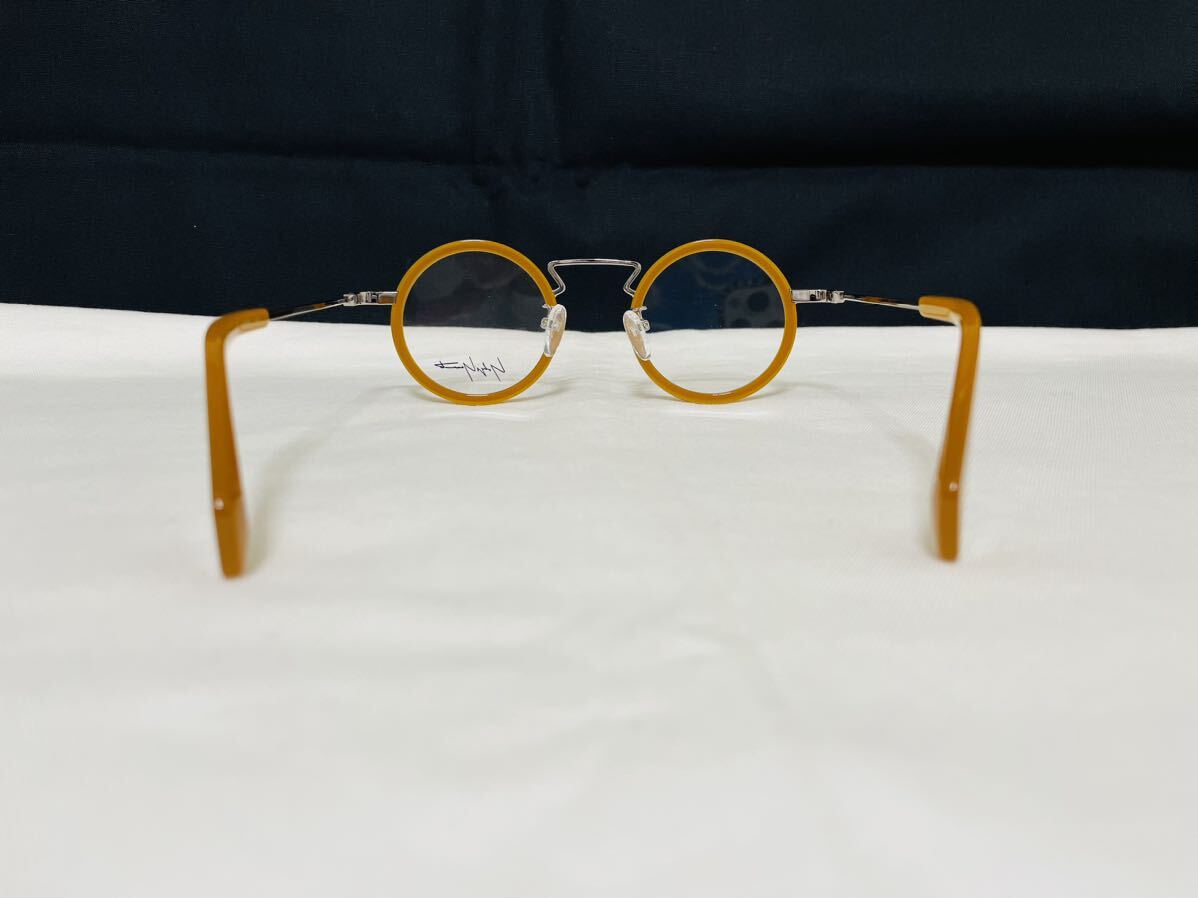 Yohji Yamamoto ヨウジ ヤマモト メガネフレーム YY1003 125 未使用 美品 伊達眼鏡 サングラス ラウンド ブラウン ボストン 人気カラーの画像6