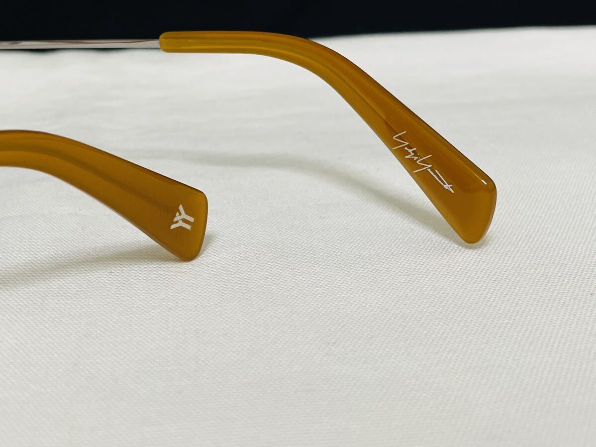 Yohji Yamamoto ヨウジ ヤマモト メガネフレーム YY1003 125 未使用 美品 伊達眼鏡 サングラス ラウンド ブラウン ボストン 人気カラーの画像9