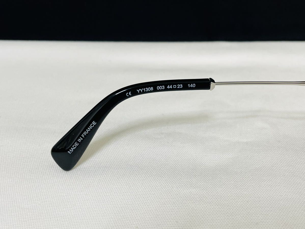 Yohji Yamamoto ヨウジ ヤマモト メガネフレーム YY1308 003 伊達眼鏡 未使用 美品 オクタゴン形 ブラック シルバーの画像8