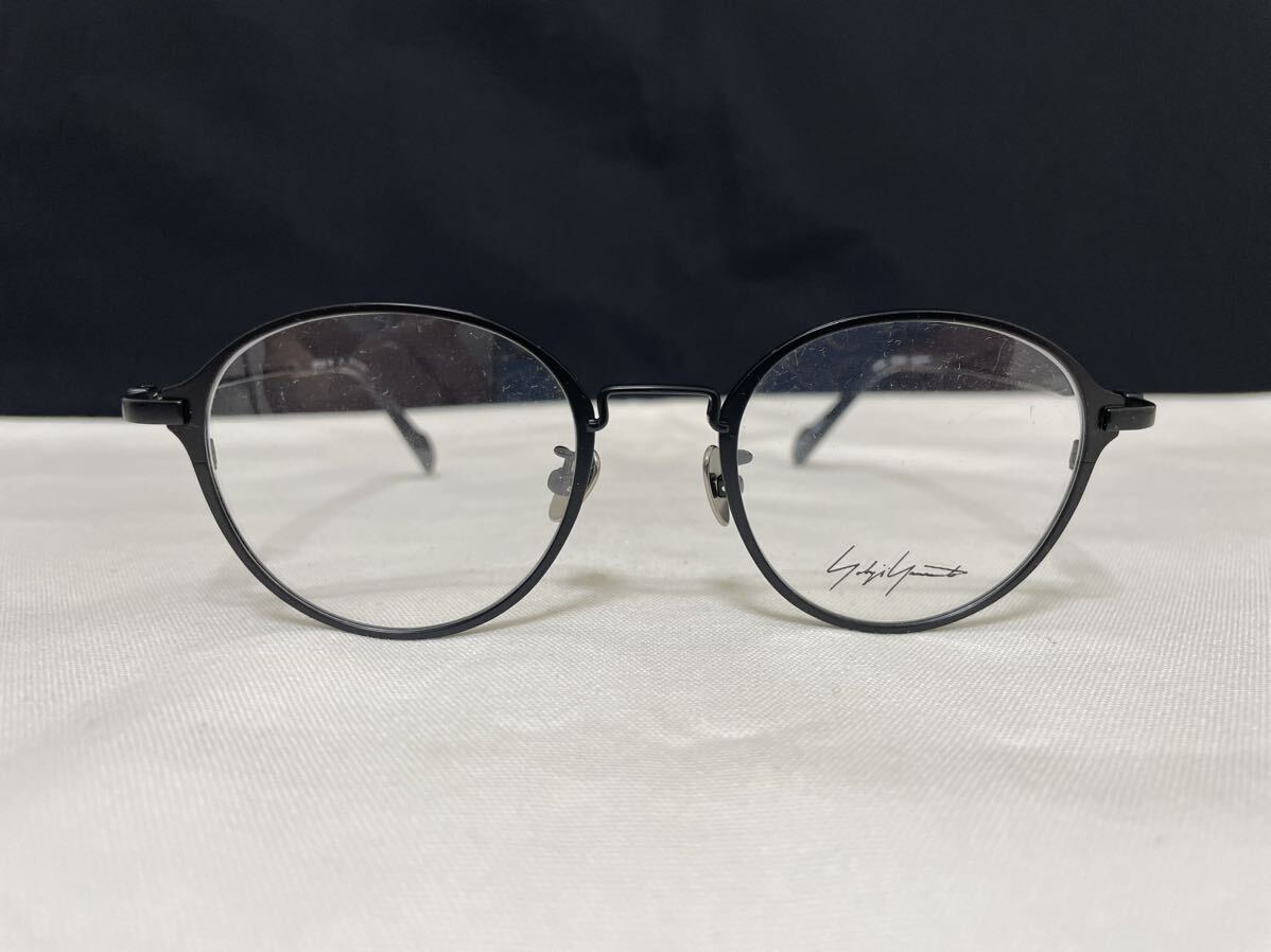 Yohji Yamamoto ヨウジ ヤマモト メガネフレーム 19-0046-1未使用 美品 伊達眼鏡 サングラス ラウンド ボストン メタルフレーム 人気モデルの画像2