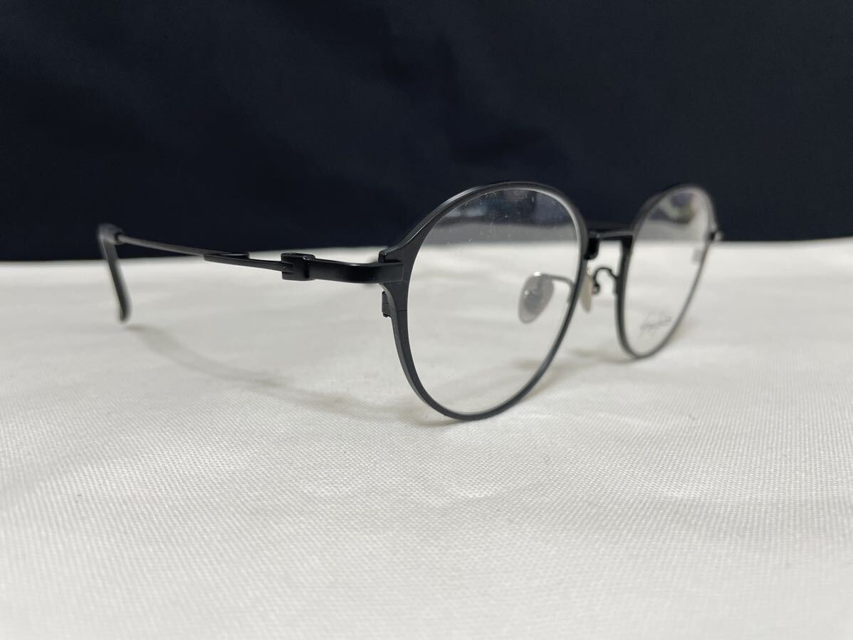 Yohji Yamamoto ヨウジ ヤマモト メガネフレーム 19-0046-1未使用 美品 伊達眼鏡 サングラス ラウンド ボストン メタルフレーム 人気モデルの画像1