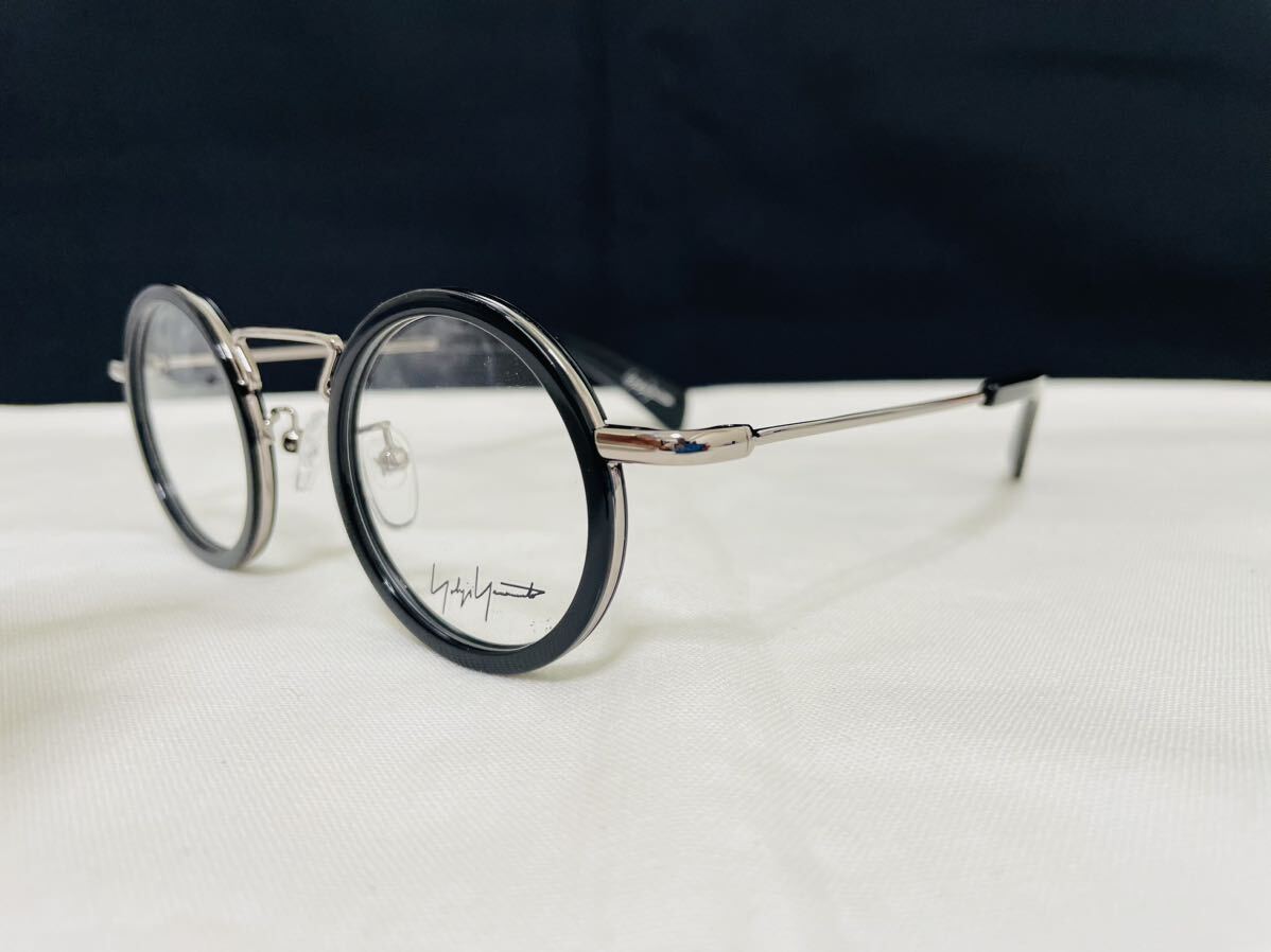 Yohji Yamamoto ヨウジ ヤマモト メガネフレーム YY1003 613 未使用 美品 伊達眼鏡 サングラス ラウンド ボストン ブラックの画像3