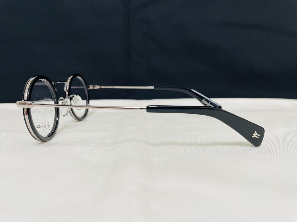 Yohji Yamamoto ヨウジ ヤマモト メガネフレーム YY1003 613 未使用 美品 伊達眼鏡 サングラス ラウンド ボストン ブラックの画像4