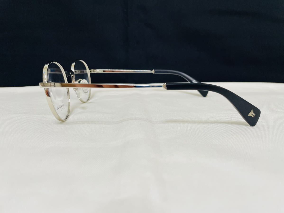 Yohji Yamamoto ヨウジ ヤマモト メガネフレーム YY1302 127 未使用 美品 伊達眼鏡 ラウンド サングラス シルバーの画像4