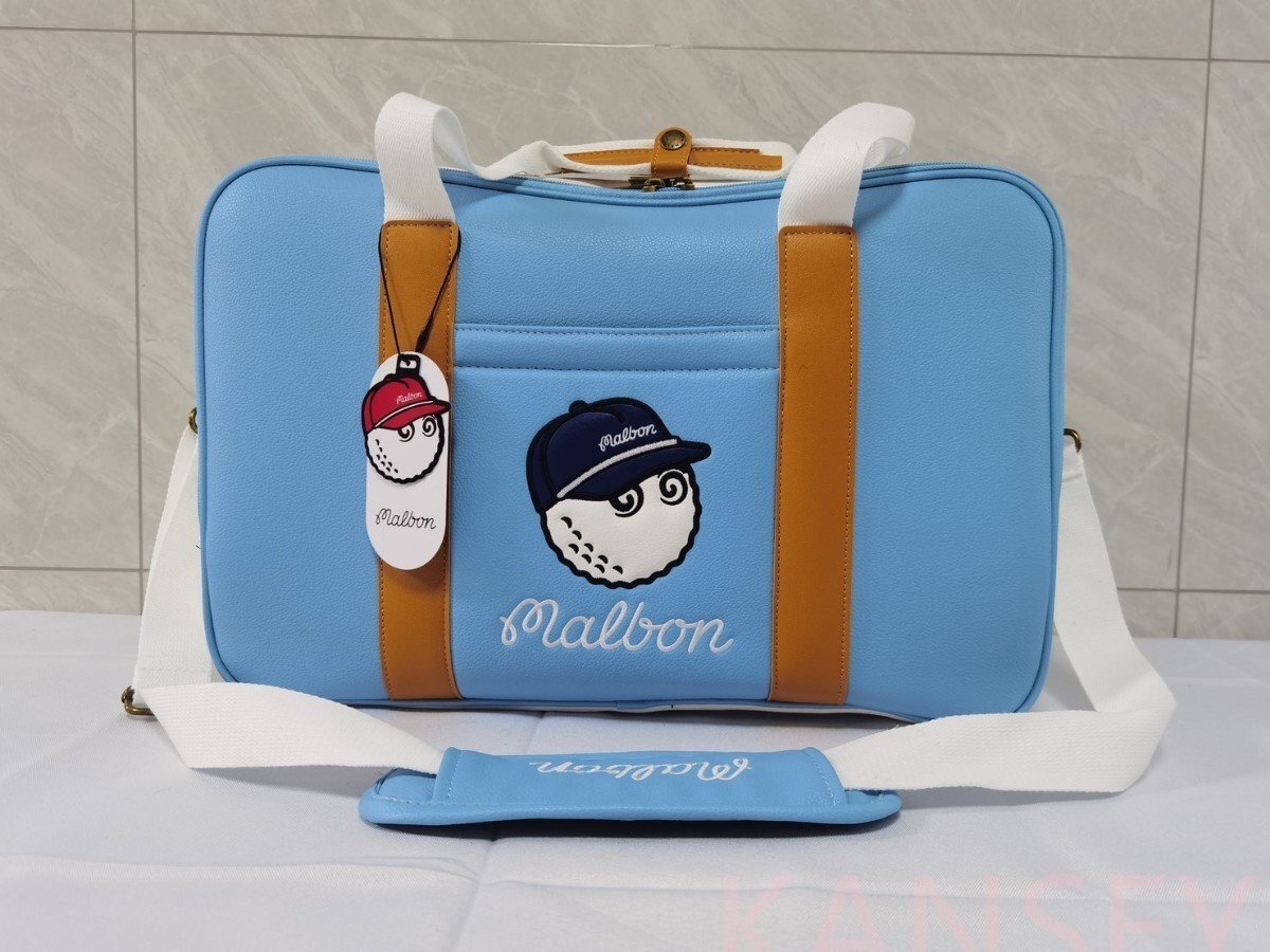 マルボンゴルフ★malbon golf★ボストンバッグ ブルー