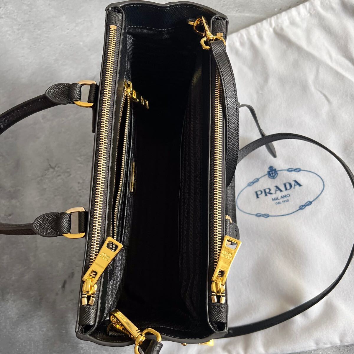 ◇極美品/付属品◇PRADAプラダ ガレリア サフィアーノレザー ◇極美品/付属品◇PRADAプラダ ガレリア サフィアーノレザー