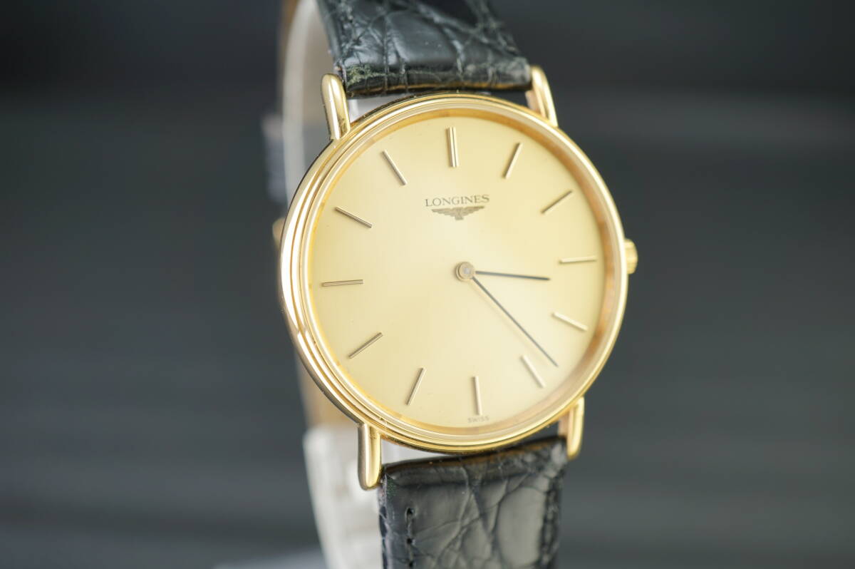 良品♪【B2/20-Y AC22】★LONGINES/ロンジン グランドクラシック L4.637.2 クオーツ メンズ 電池交換済み稼働品★の画像4