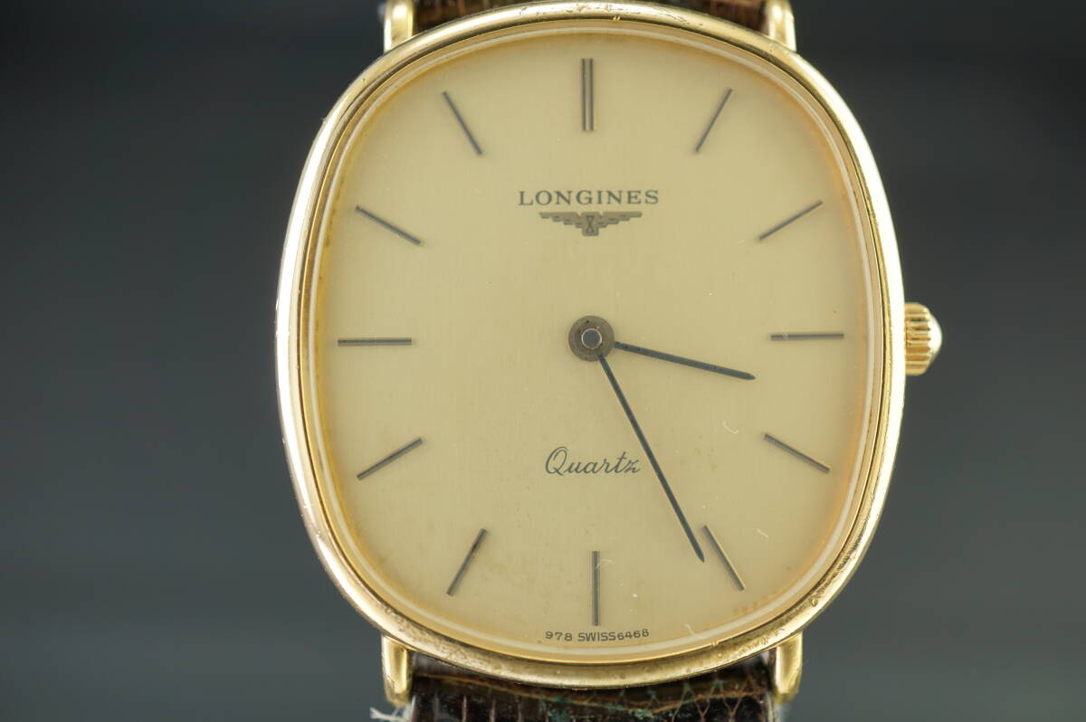 【B2/20-Y AC23】★LONGINES/ロンジン 978 6468 クオーツ メンズ 電池交換済み稼働品★の画像2