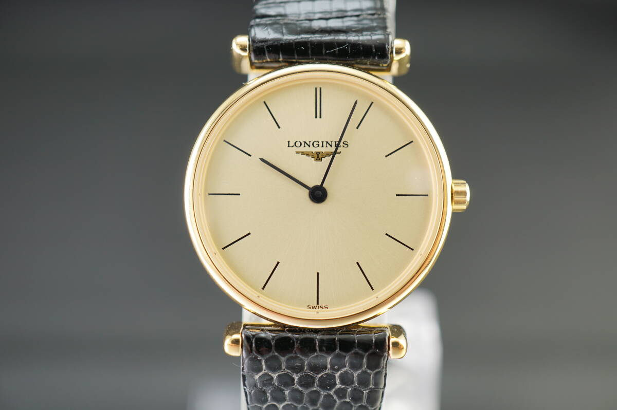 良品♪【B2/20-Y AC31】★LONGINES/ロンジン グランドクラシック L4.135.2 クオーツ レディース 電池交換済み稼働品★の画像1