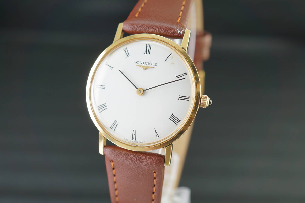 【B2/20-34 T38】★LONGINES/ロンジン 847 1077 手巻 メンズ腕時計 稼働品★_画像2