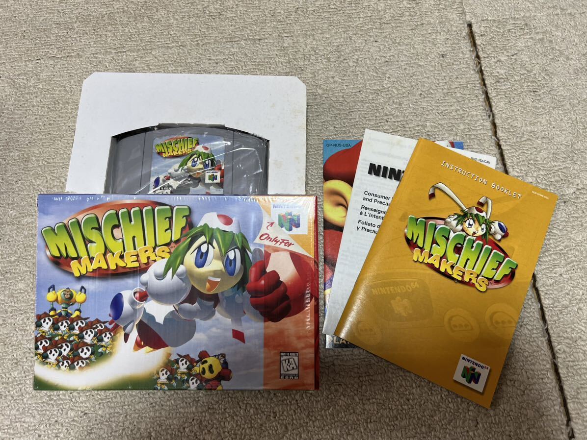 北米版 N64 ゆけゆけ！！トラブルメーカー エニックス 動作確認済み