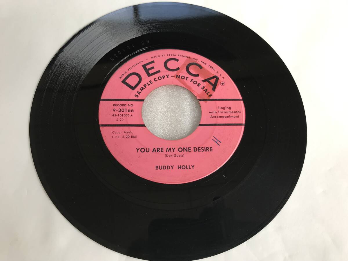 Buddy Holly/Decca 9-30166/Promo/Modern Don Juan/You Are My One Desire/1956の画像4