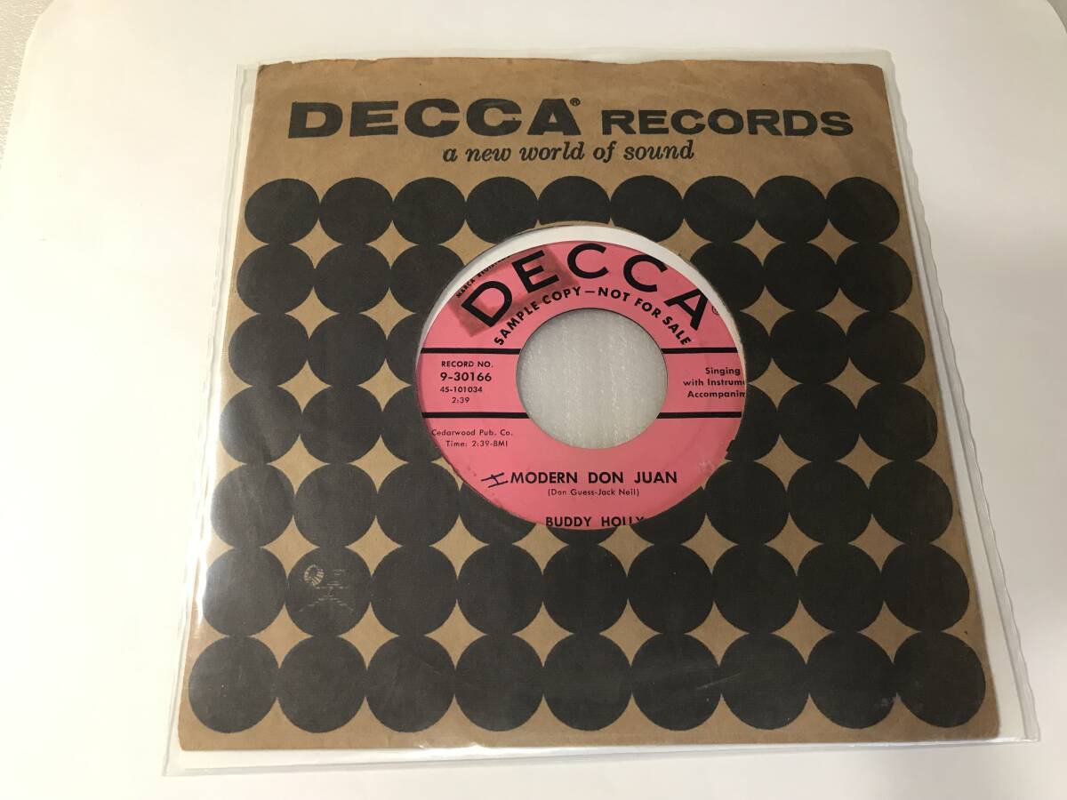 Buddy Holly/Decca 9-30166/Promo/Modern Don Juan/You Are My One Desire/1956の画像7