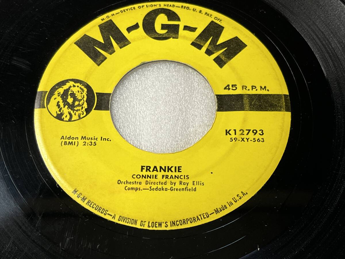 Connie Francis/MGM K12793/Lipstick On Your Collar/Frankie/1959の画像5