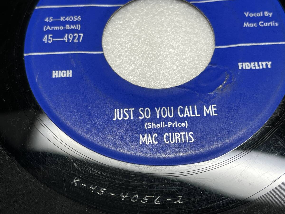 Mac Curtis/King K-4927/If Had Me A Woman/Just So You Call Me/1956_画像6