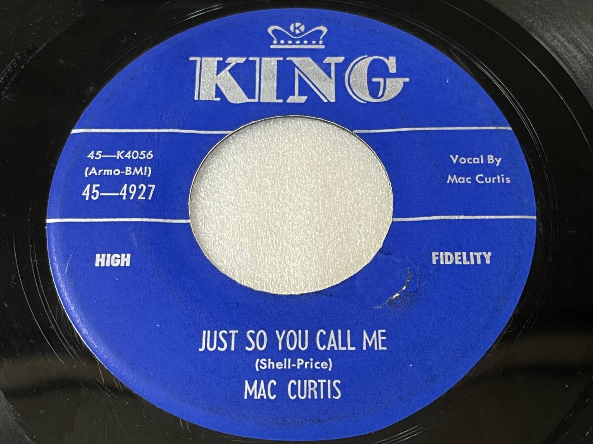 Mac Curtis/King K-4927/If Had Me A Woman/Just So You Call Me/1956_画像5