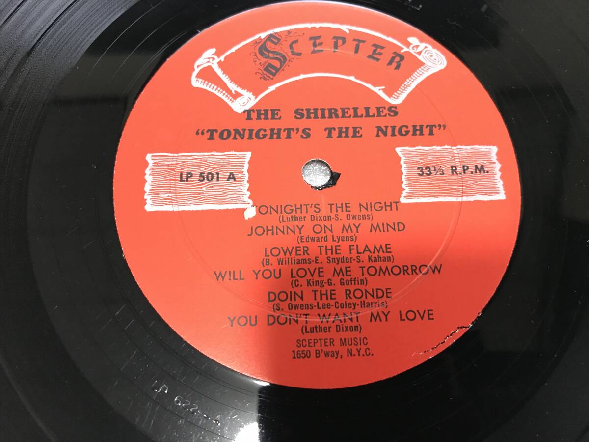 The Shirelles/Scepter S-501/Tonight\'s The Night/1961