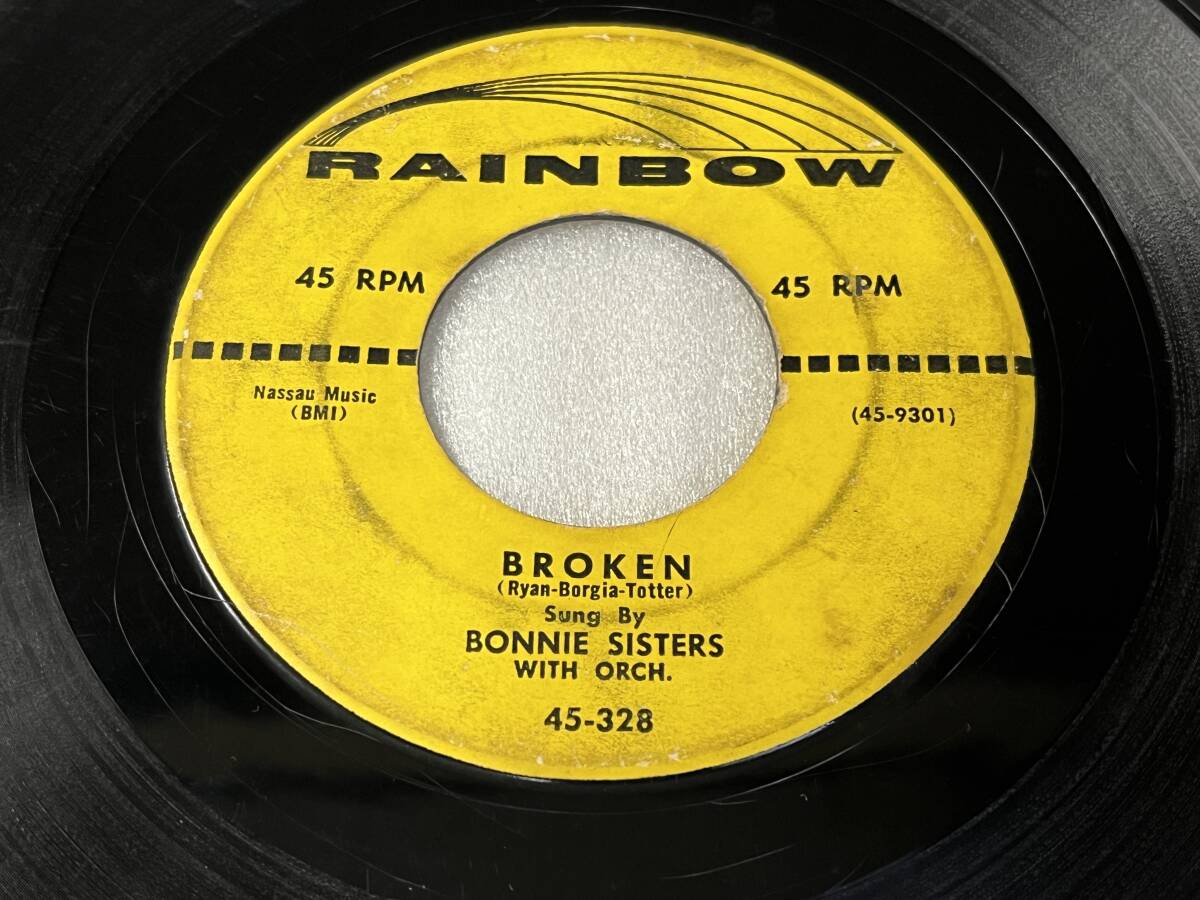 Bonnie Sisters/Rainbow 45-328/Cry Baby/Broken/1956_画像5