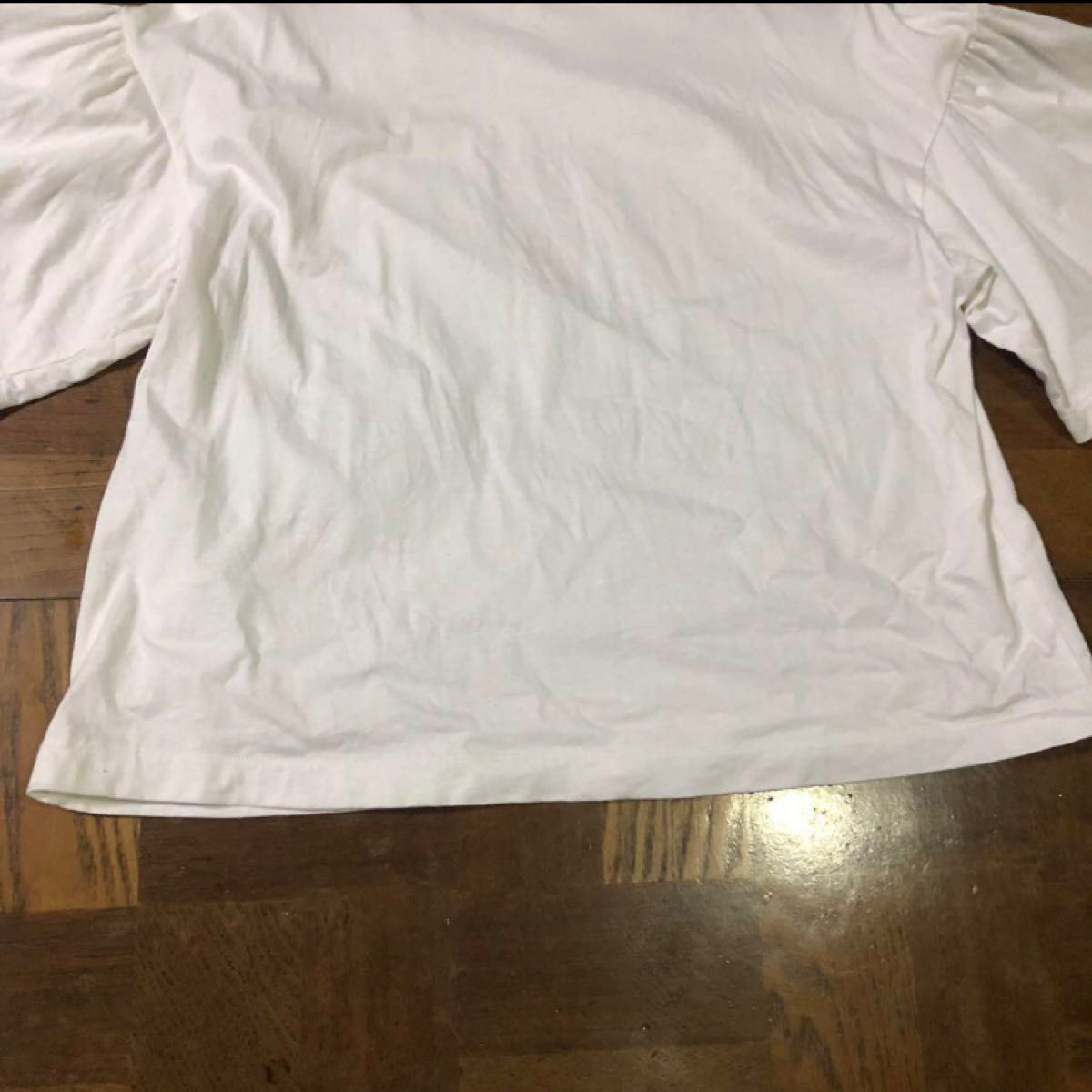 UNIQLO ユニクロ 袖フレア カットソー トップス Tシャツ Mサイズ 白 ホワイト