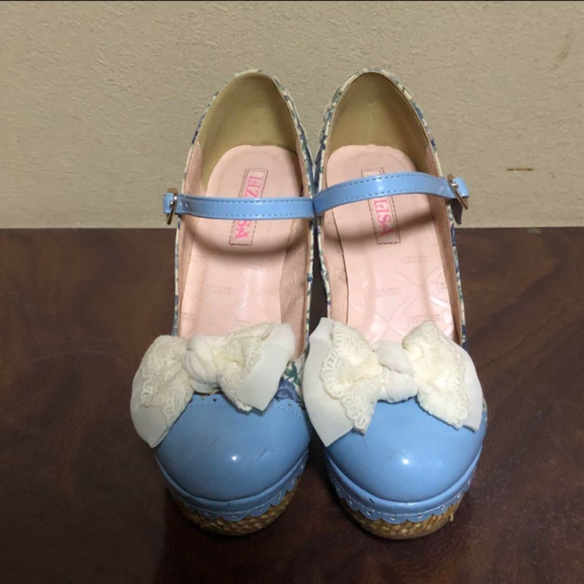 【美品】LIZLISA リズリサ ロリータ パンプス 靴 M 花柄 23.0cm 23.5cm