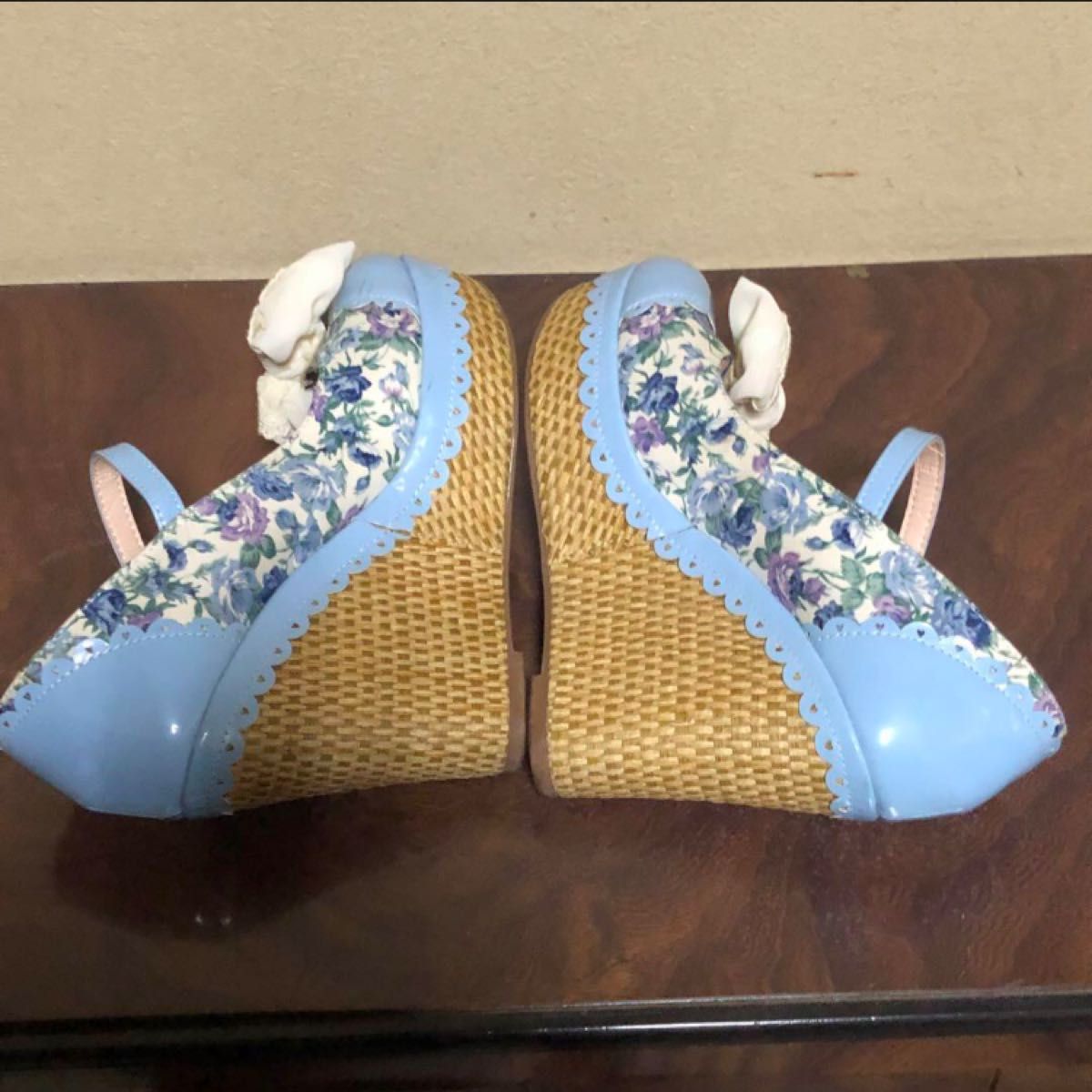 【美品】LIZLISA リズリサ ロリータ パンプス 靴 M 花柄 23.0cm 23.5cm