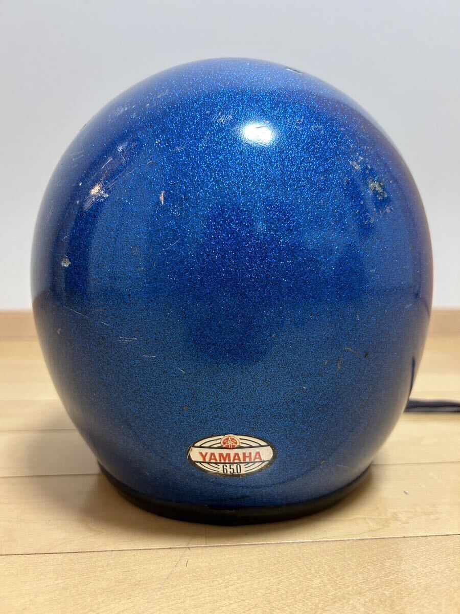 USA производства Vintage YAMAHA Yamaha шлем 650 синий blue ламе 