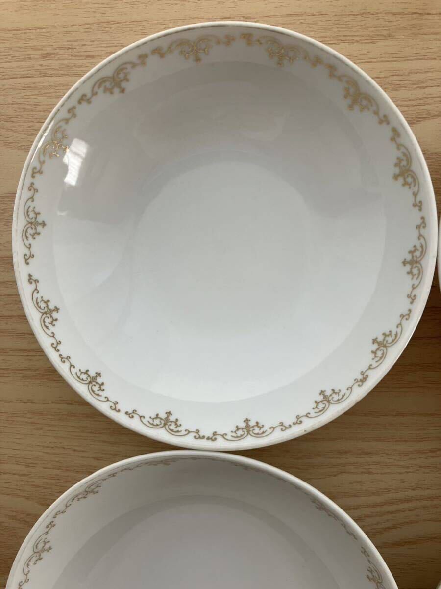 昭和レトロ　fukagawa ARITA 深川製　　洋食器 中皿　取り皿　４枚_画像4
